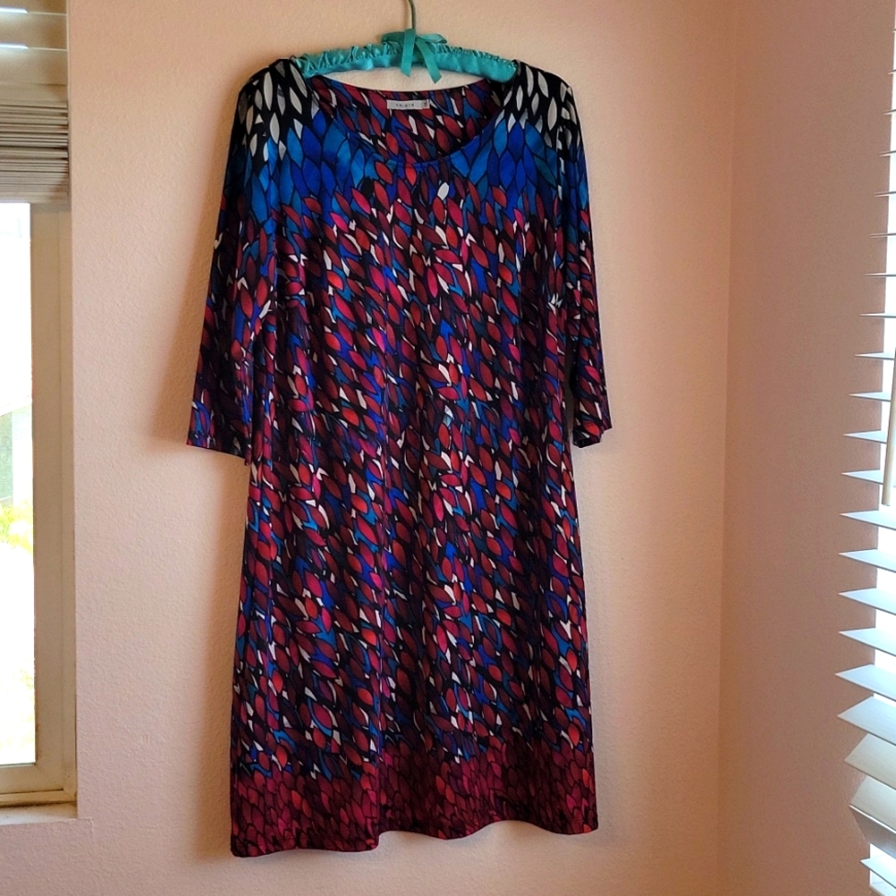 Triste midi comfortable dress with beautiful colorful pattern